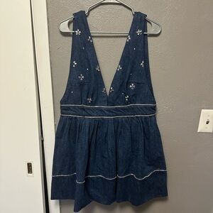 Free People Aultry Embellished Mini Dress